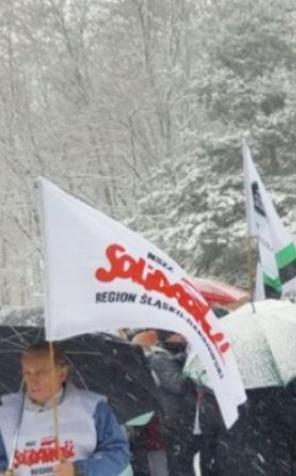 Protest przed szpitalem w Murckach