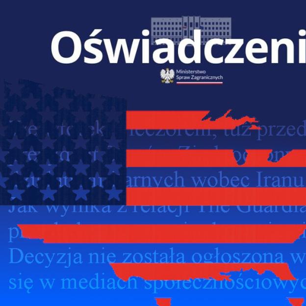 Oświadczenie MZS w sprawie zawarcia porozumienia o zawieszeniu broni pomiędzy USA a Iranem