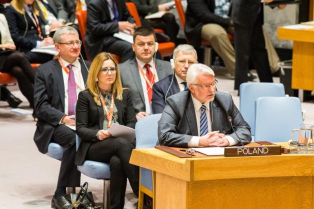 Minister Witold Waszczykowski wystąpił podczas debaty otwartej Rady Bezpieczeństwa ONZ w Nowym Jorku
