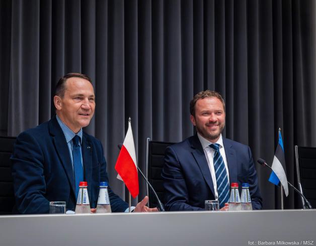 Minister Spraw Zagranicznych Radosław Sikorski z wizytą w Estonii